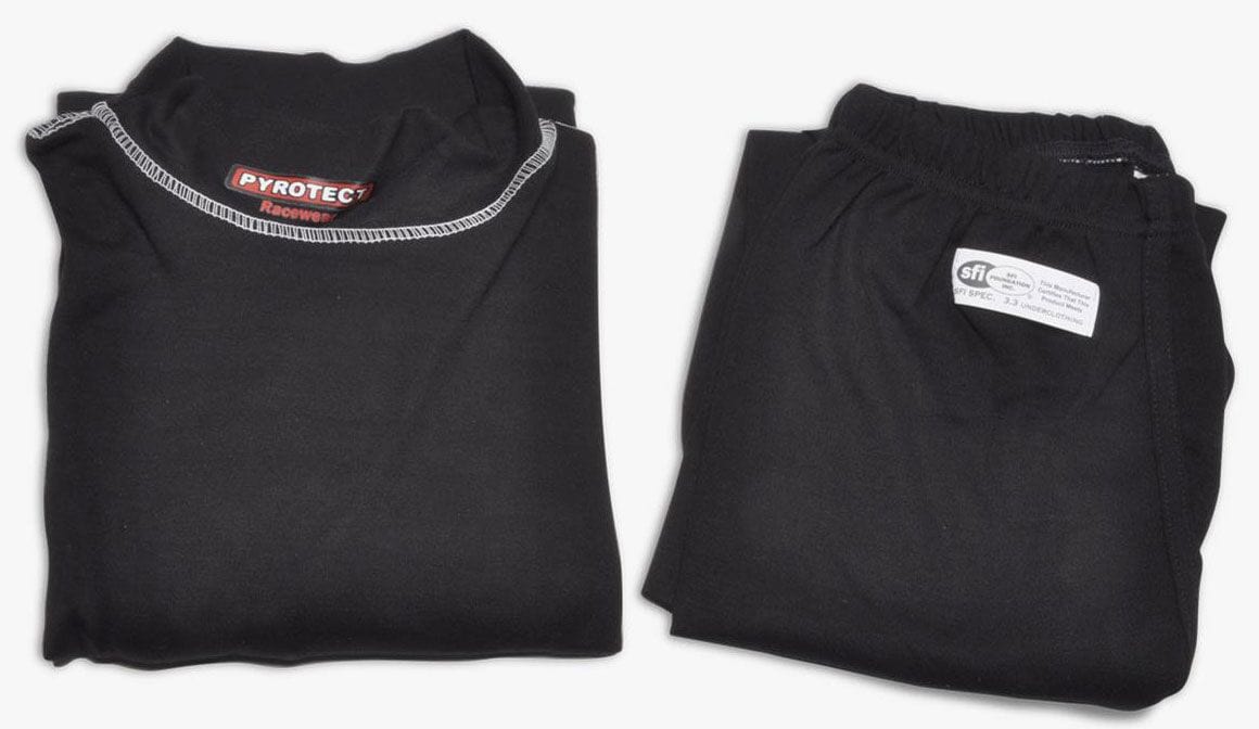 Pyrotect Safety Equipment Black, SFI Approved Pyrotect Safety Equipment Inner Wear Turtle Neck Top (X-Large) PY4800500 SR