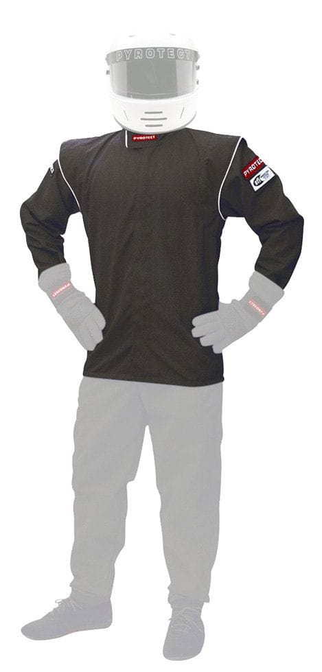 Pyrotect Safety Equipment SFI-1 Single Layer Pyrotect Safety Equipment Junior DX1 Black Racing Jacket (Medium 8-10) PYJJDX1201 SR