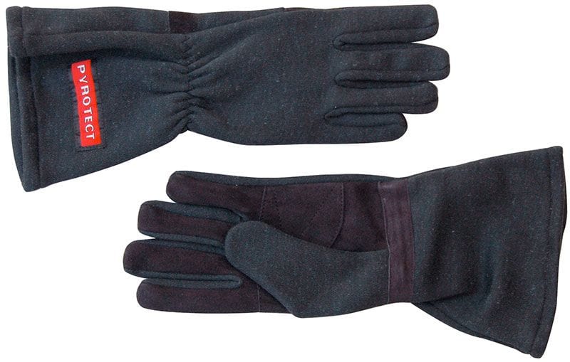 Pyrotect Safety Equipment SFI 3.3/5 Two Layer Nomex Pyrotect Safety Equipment Two Layer Black Racing Gloves (X-Small) PYG2010000 SR