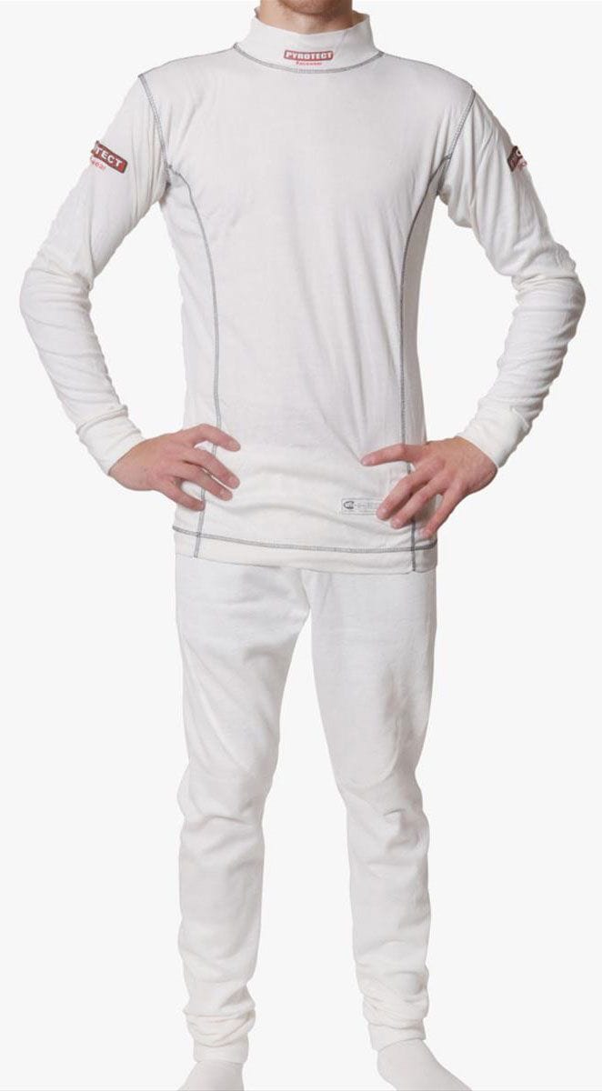 Pyrotect Safety Equipment White, SFI Approved Pyrotect Safety Equipment Inner Wear Bottom (Medium) PY4710200 SR