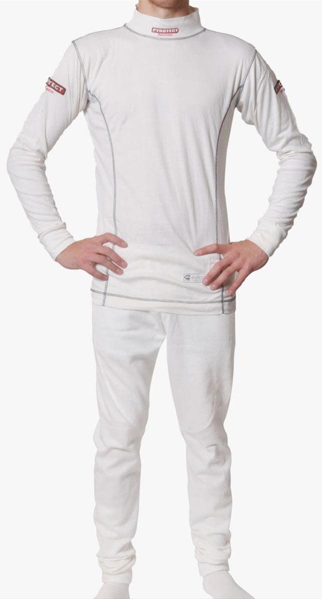 Pyrotect Safety Equipment White, SFI Approved Pyrotect Safety Equipment Inner Wear Turtle Neck Top (XX-Large) PY4700600 SR