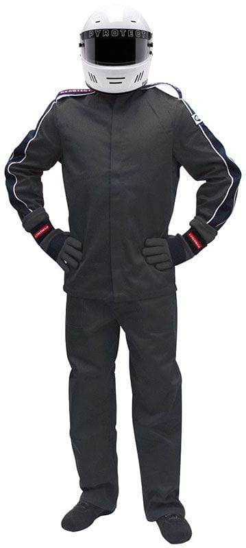 PYROTECT SFI-1 Single Layer Pyrotect Safety Equipment Junior DX1 Black Racing Pants (Large 10-12) PYJPDX1401 SR