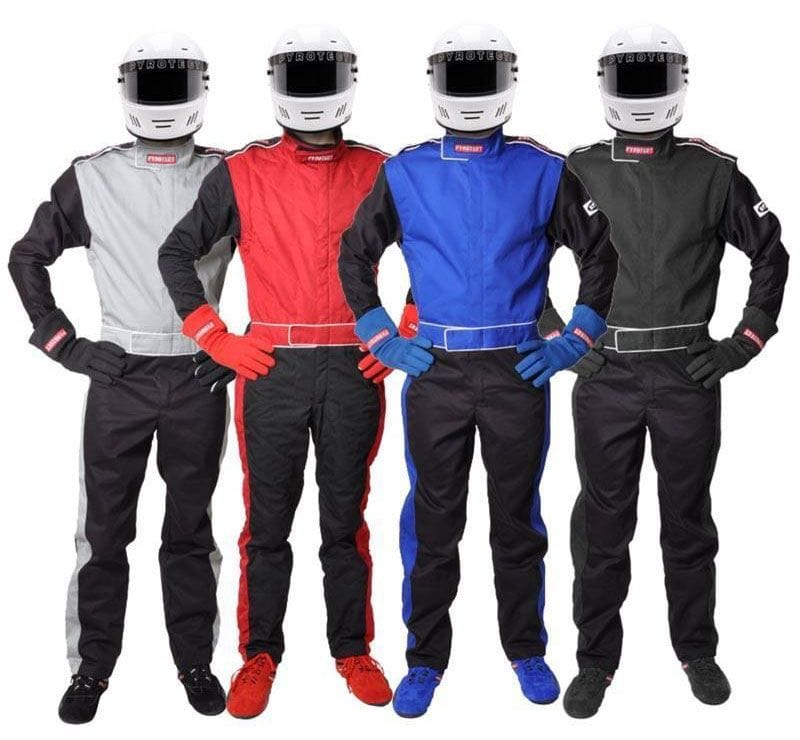 PYROTECT SFI-5 Two Layer Nomex Pyrotect Safety Equipment Sportsman Deluxe One Piece Blue Racing Suit (XX-Large) PY210603 SR
