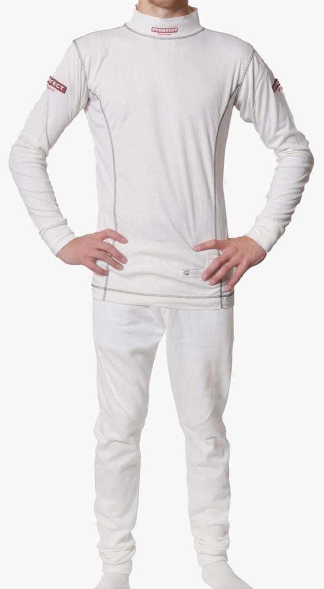 PYROTECT White, SFI Approved Pyrotect Safety Equipment Inner Wear Bottom (XX-Small) PY4710098 SR