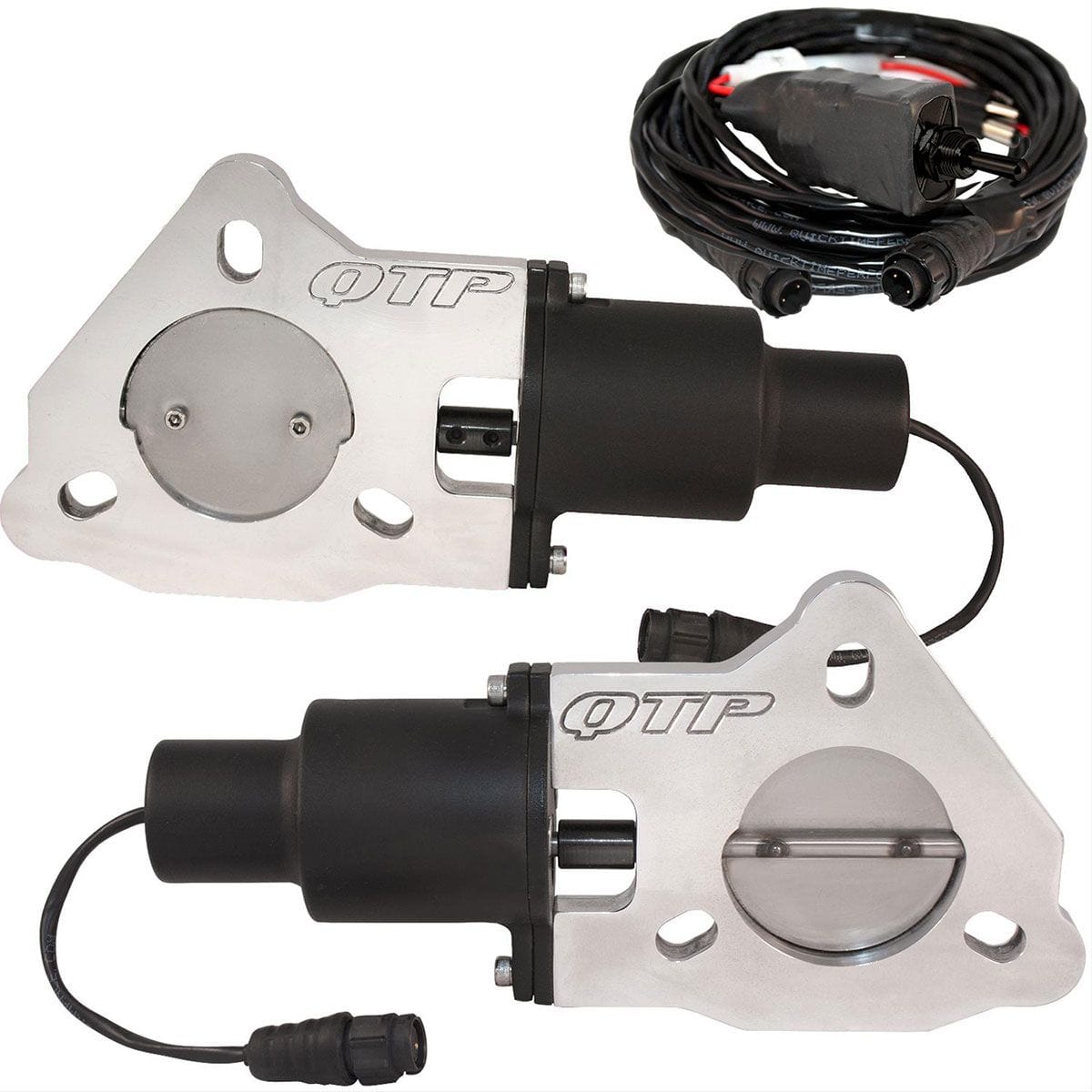 QTP Includes Electric Valve, Toggle Switch & Wiring Quicktime Performance 2-1/2" Dual Electric Exhaust Cutout Kit QTPEC50 SR