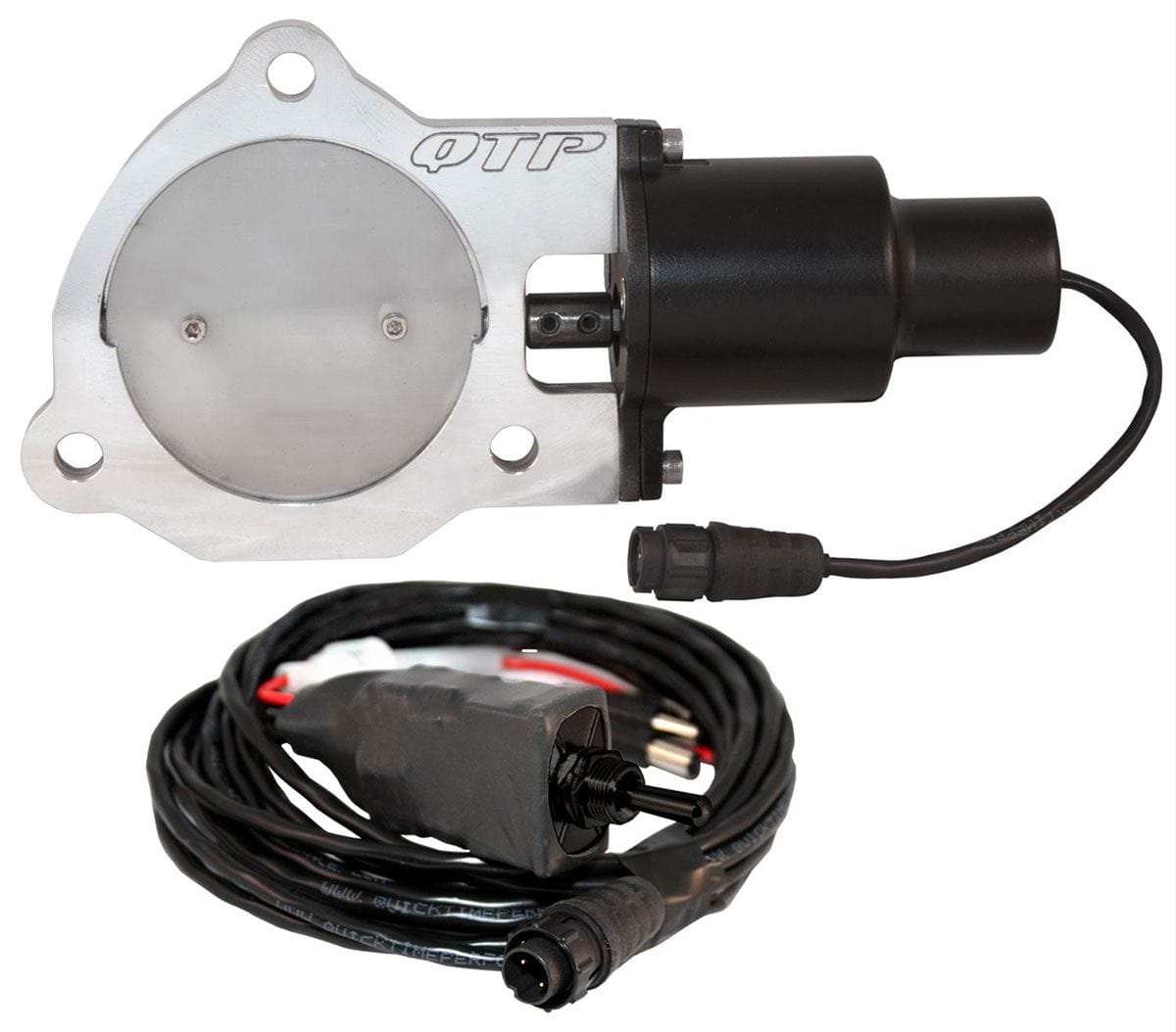 QTP Includes Electric Valve, Toggle Switch & Wiring Quicktime Performance 3-1/2" Single Electric Exhaust Cutout Kit QTPEC35 SR