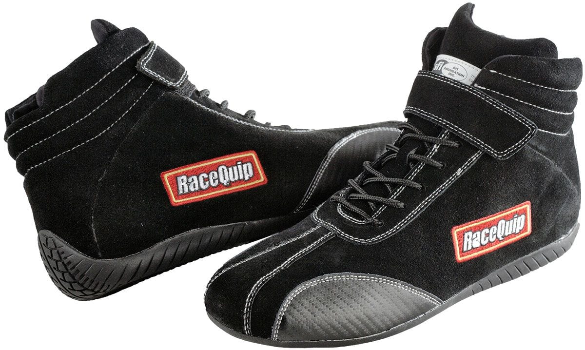 Racequip Racequip Racequip Euro Carbon-L SFI-5 Racing Shoes, Black (RQ30500100RQP) SR