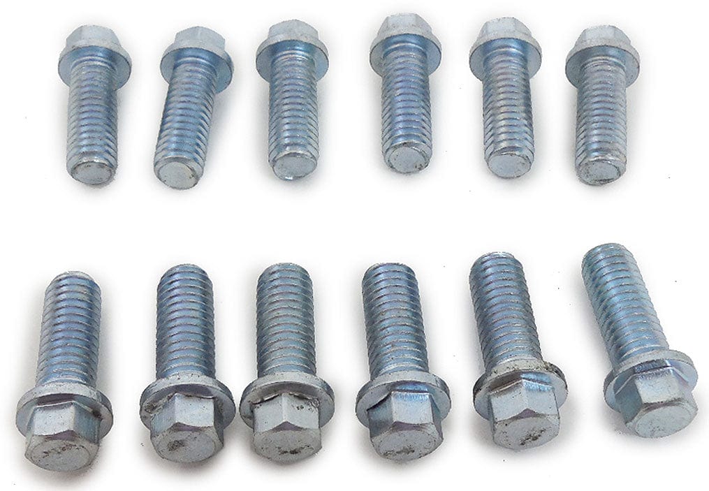 Racing Power Company Pack of 12 Racing Power Company Stainless Header Bolt Kit, 3/8-16 x 1" RPCR0938S SR