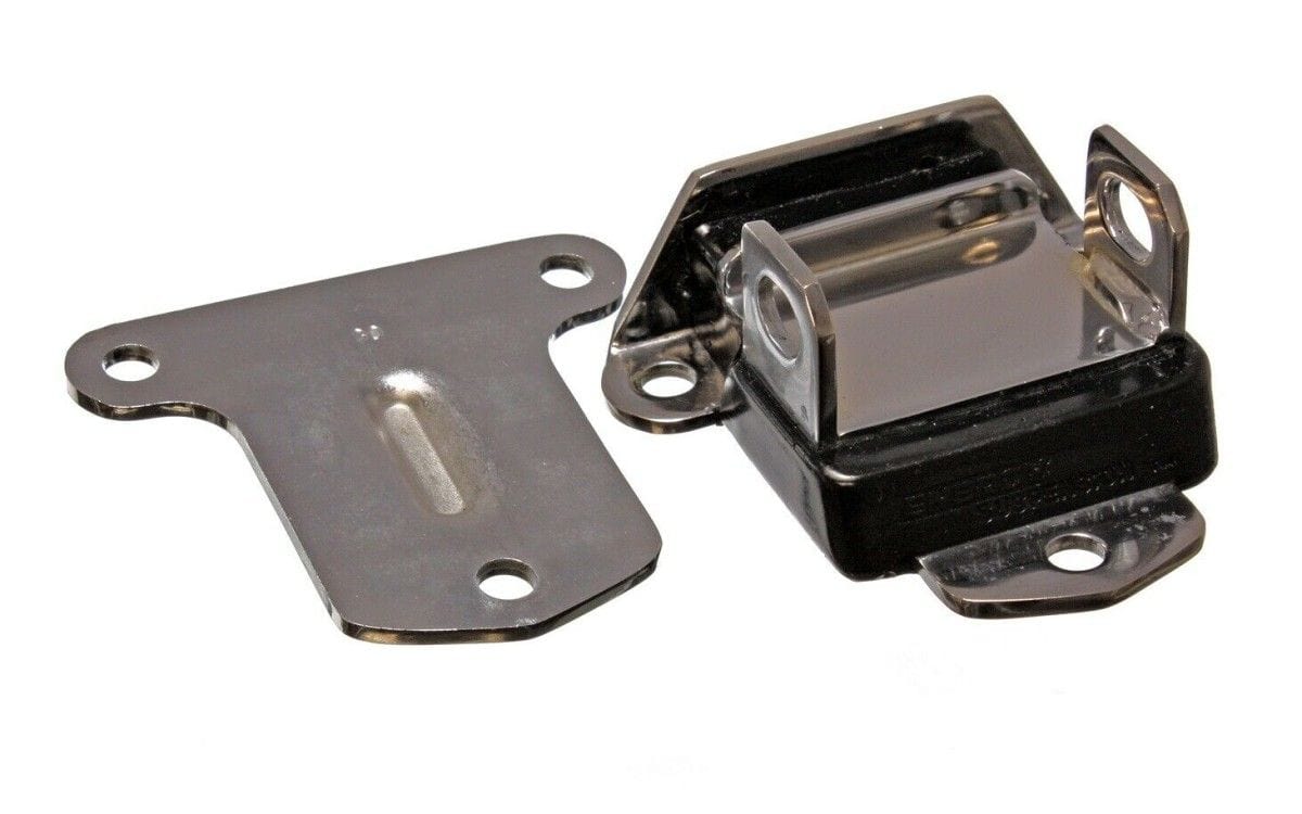 ROCKET Rocket Locking Gearbox Mount, Chrome With Black Urethane RPES3-1132G SR
