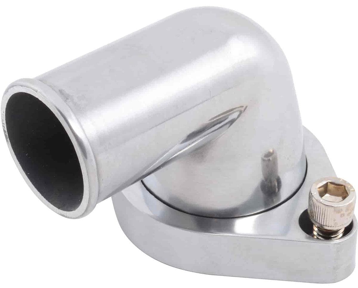 RPC Fits 1966-75 S/B & B/B Chev 283-350 Racing Power Company Polished Aluminium 90° Swivel Thermostat Housing, O-ring Style RPCR6009 SR