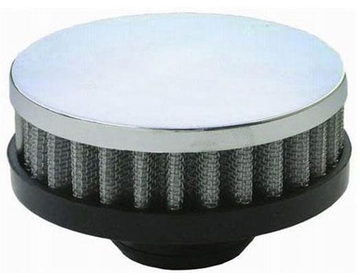RPC Fits Valve Covers with 1.25" Holes Racing Power Company Chrome Steel Push-in Open Filter Breather, 2" Tall without Shield RPCR7192 SR