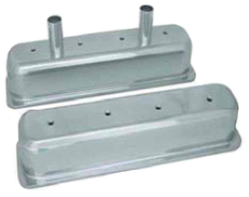 RPC Suit SB Chev 1986-On With Center Bolt Cover Racing Power Company Aluminium Circle Track Baffled Valve Covers - Raw RPCR6150RAW SR