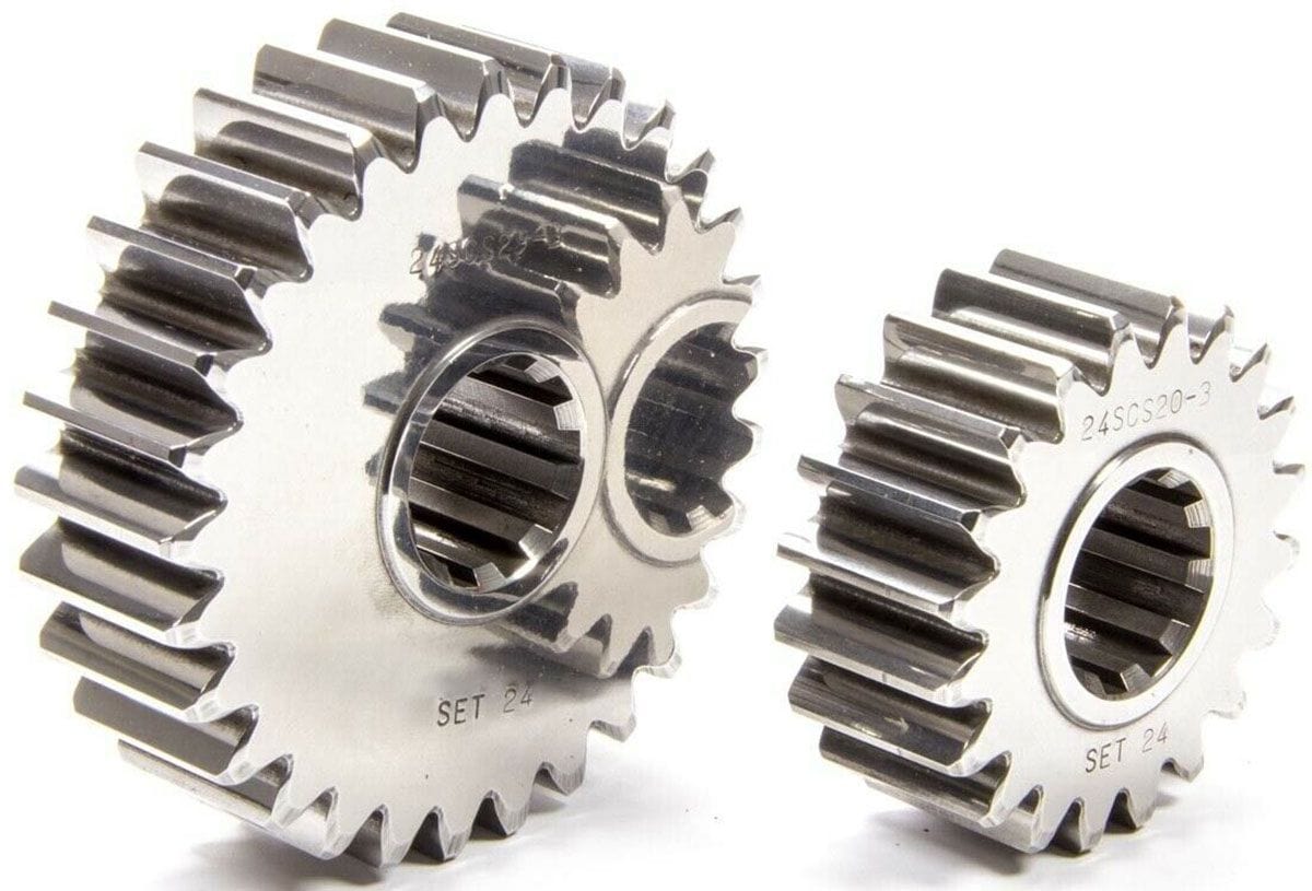 SCS Gear Set No. 16 (24/32 Teeth, 1.333 Spur Ratio) SCS Gearbox 10-Spline Sportsman Series Quick Change Gear Set SCS-SP16 SR