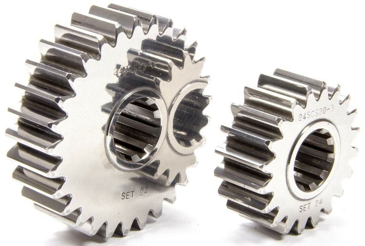SCS Gearbox Gear Set No. 09 (19/23 Teeth, 1.211 Spur Ratio) SCS Gearbox 10-Spline Sportsman Series Quick Change Gear Set SCS-SP09 SR