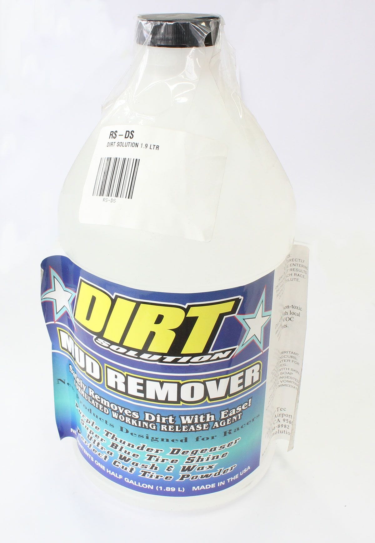 SPEEDWAY Repels Mud From Sticking to The Surface, 1.9L Speedway Products Dirt Solution RS-DS SR