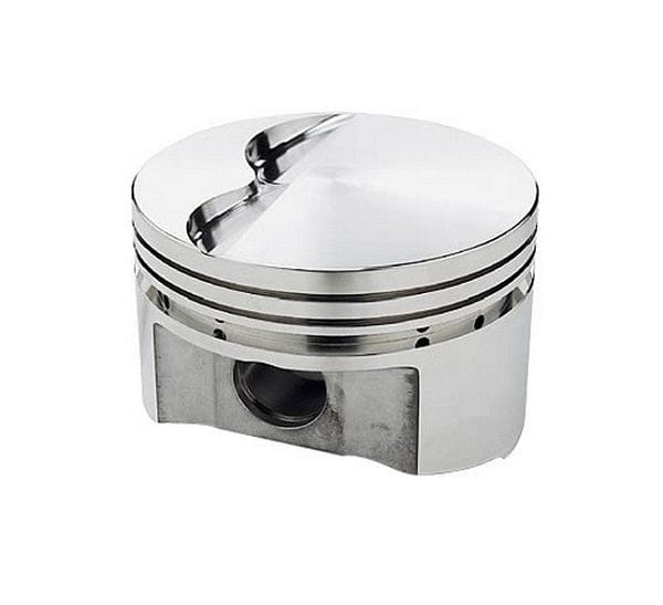 SRP 400 c.i., 4.125" bore, 3.750" stroke, 5.700" rod length, -5.0cc dome SRP Pistons 400 Small Block Chevy - Flat Top Forged Piston SRP231307 SR