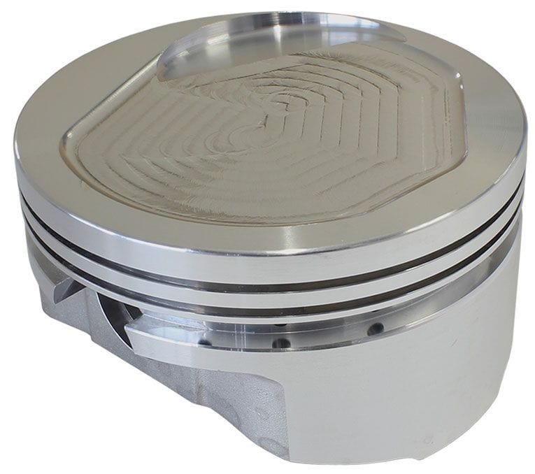 SRP 434 c.i, 4.155" bore, 4.000" stroke, 6.125" rod length, -10cc dome vo SRP Pistons Ford 351 Cleveland, Dart Block - Dish Top Forged Piston SRP315481 SR