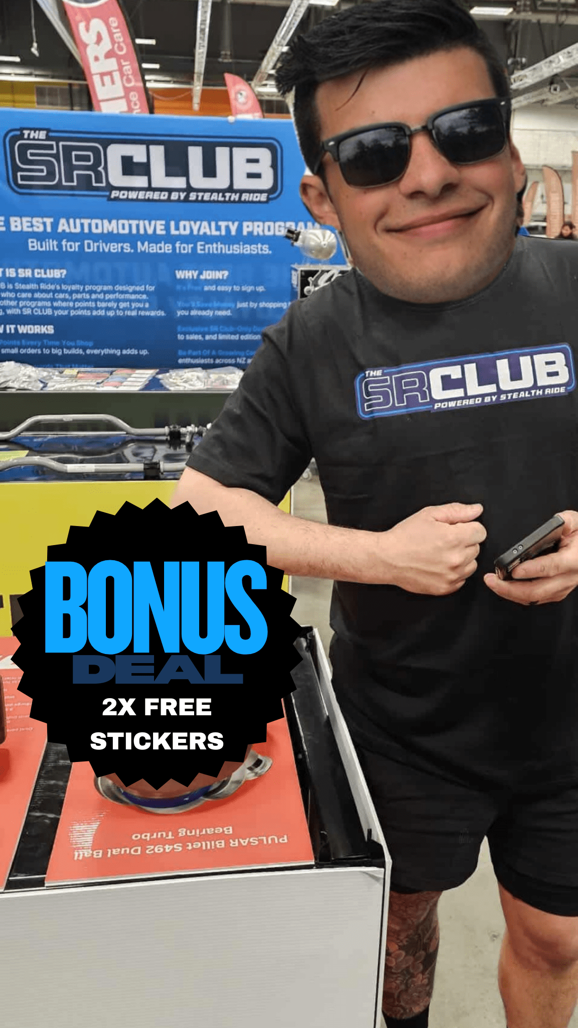 Stealth Ride Merchandise SR Club Premium T-Shirt SR