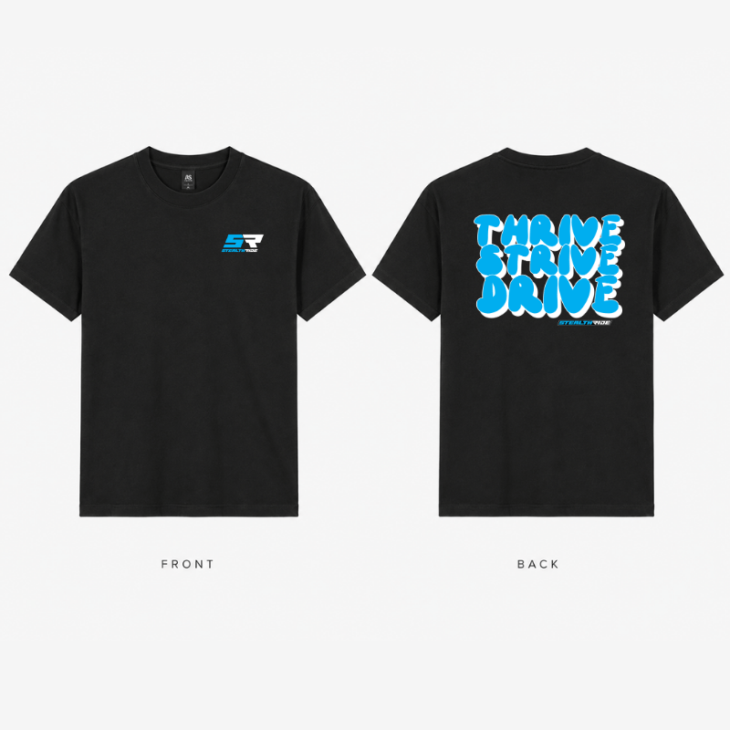 Stealth Ride Merchandise Stealth Ride - BLUE BUBBLE T-SHIRT SR