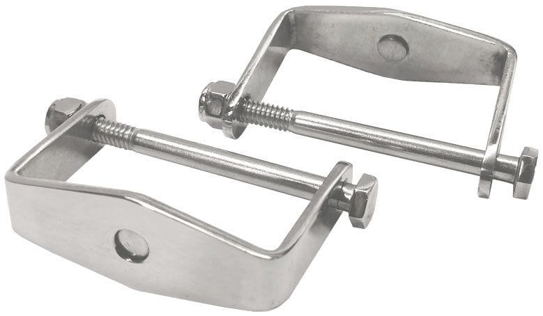 Stealth Ride Stainless Steel Rear Spring Clamp, Polished, Pair Stainless Steel Rear Spring Clamp, Polished, Pair SR