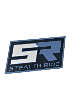 Stealth Ride Stickers Blue SR Square Logo Sticker - Large SR