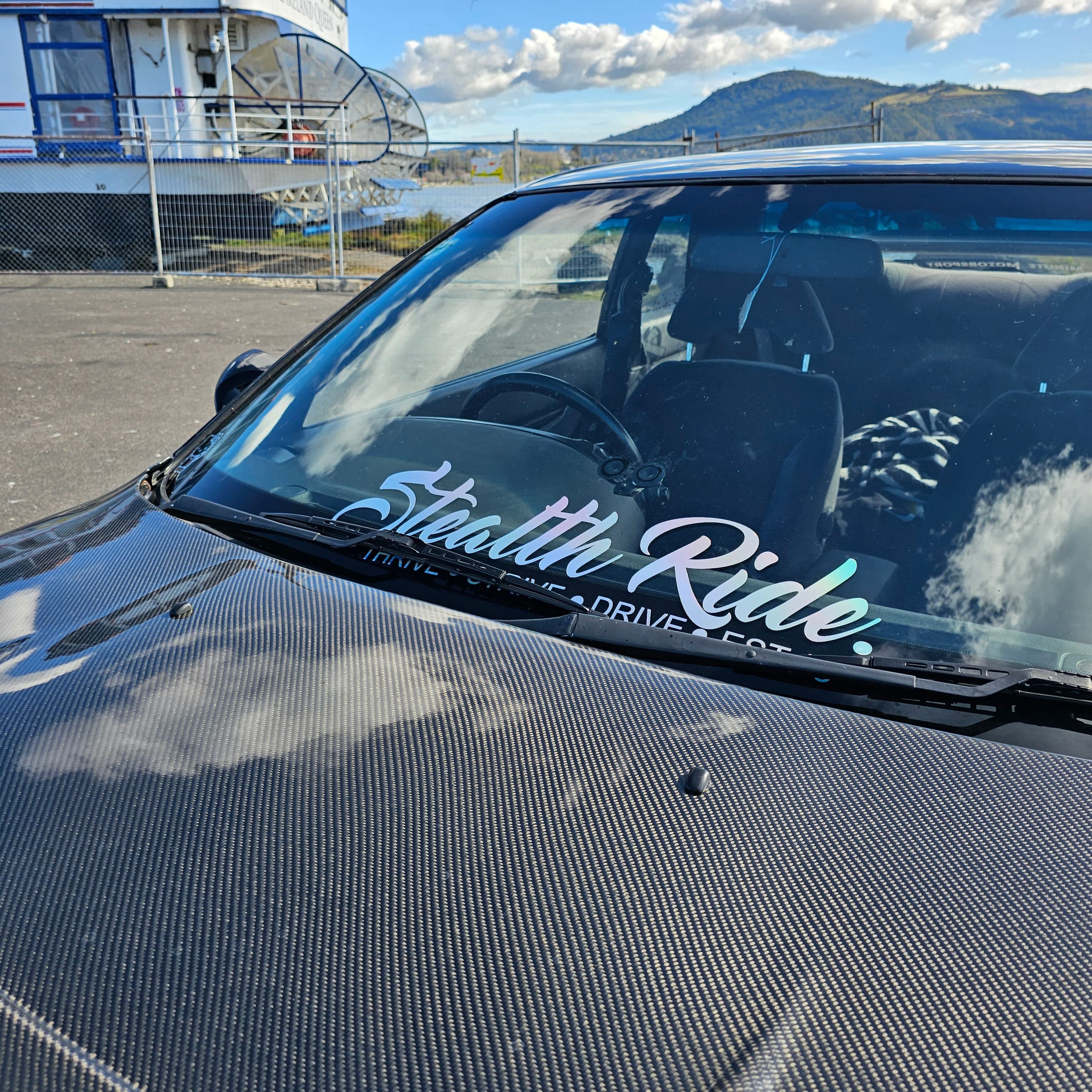 Stealth Ride Stickers Stealth Ride Window Banners - Classic Style SR
