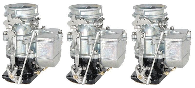 STROMBERG Plain Finish Tri-Power Carburettor BIG97 - 750cfm Stromberg Genuine Reproduction Stromberg 97 Carburettor - NEW STROM9510A-BIG-T SR