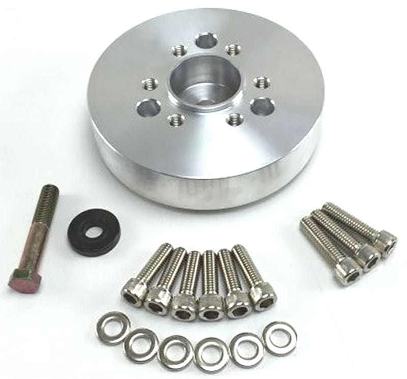 TBS 1-1/4" Wide Suit LS1/LS3, Use With ATI Corvette Balancer, Polished The Blower Shop Blower Hub B4234 SR
