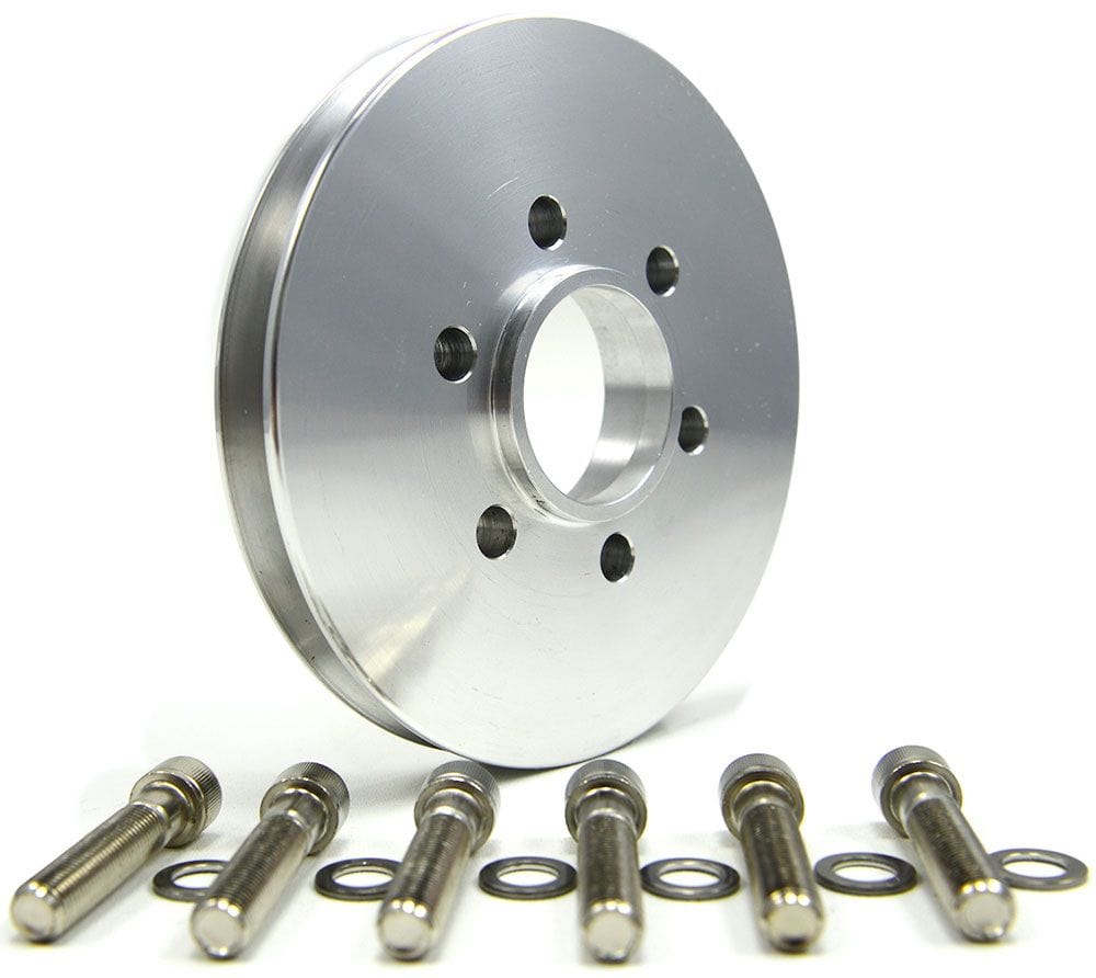 TBS Suit BB Chev With 6-Bolt Hub, 1V, Polished The Blower Shop Accessory V-Pulley B4212 SR
