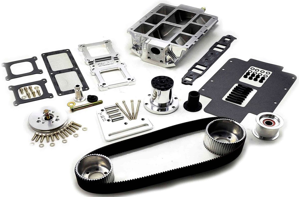 TBS Suit SB Chev, 1V Accessory, Large Port, Polished The Blower Shop 6-71 Blower Drive Kit B2615 SR