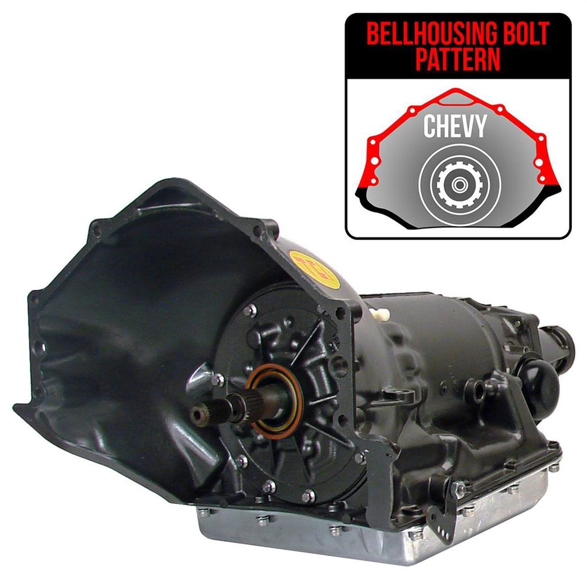 TCIAUTO 6" Tailshaft (Chevrolet V8, 4.3L V6) TCI Auto TCI TH350 Super StreetFighter Transmission TCI311005 SR