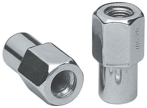 TOPLINE 1/2" Thread, 3/4" Shank, Open End (Set Of 4) Topline 2 Piece Mag Wheel Nuts - 13/16" Hex TLC8204-0-4 SR