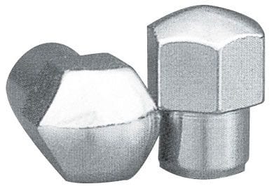 TOPLINE 1/2" Thread, Closed End (Set Of 4) Topline Short Mag Wheel Nuts - 13/16" Hex TLC4004-4 SR