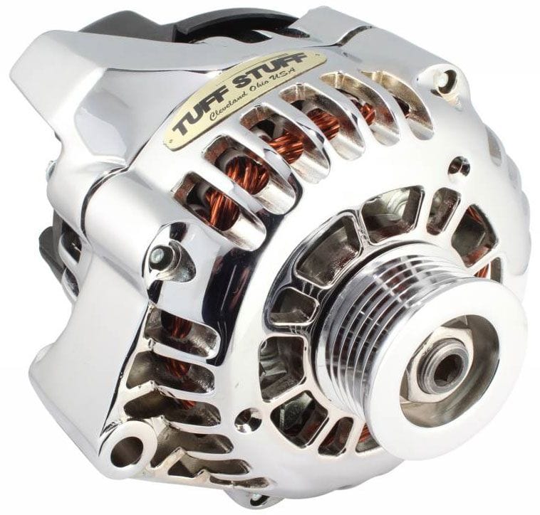 TUFFSTUFF 125 Amp, OEM Replacement, Serpentine Pulley Tuffstuff Polished GM LS1 Alternator TUF8242NAP SR