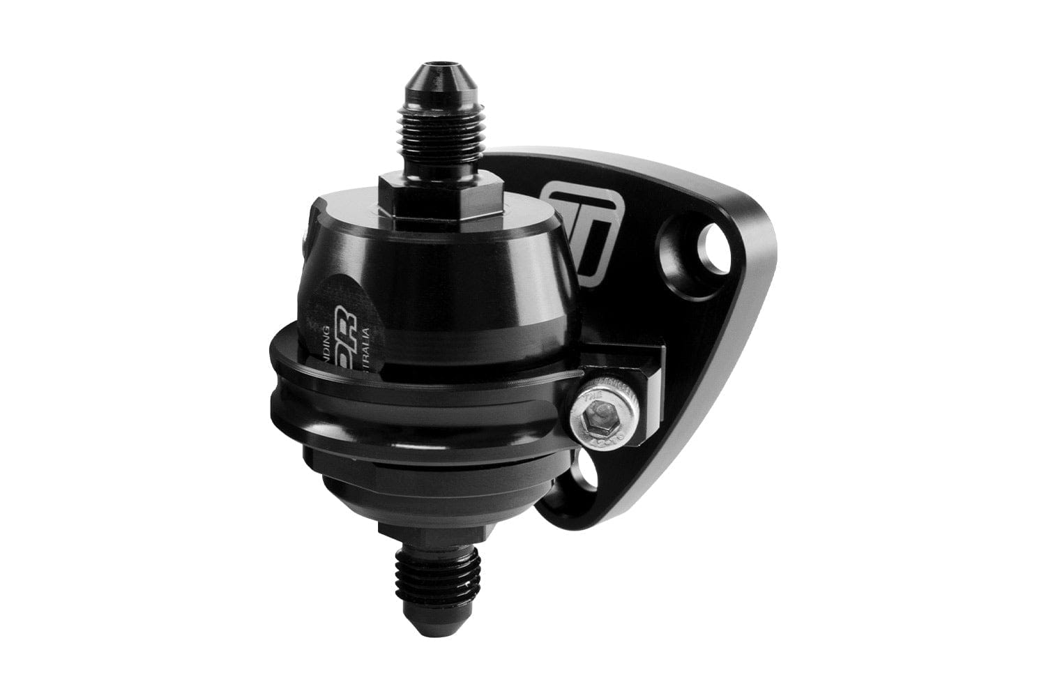 Turbosmart Turbosmart Oil Pressure Regulator (V2) Billet Bracket Turbosmart V2 Turbo Oil Pressure Regulator Billet Mounting Bracket, Black TS-0801-3002 SR