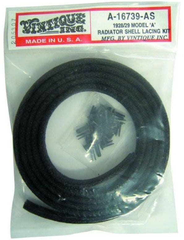 VINTIQUE Suit 1928-29 Ford Vintique Vintique Inc Radiator Lacing Kit With Rivets VIA-16739-AS SR