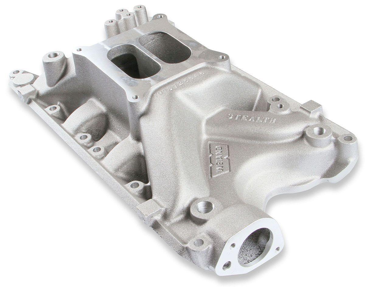 Weiand 351 Windsor, Satin Finish Weiand Weiand SB Ford Stealth Intake Manifold WM8023 SR