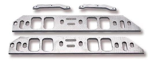 Weiand Tall Deck Rectangular Port Intake Manifold Spacer Kit Weiand Weiand BB Chev Manifold Spacers WM8204 SR