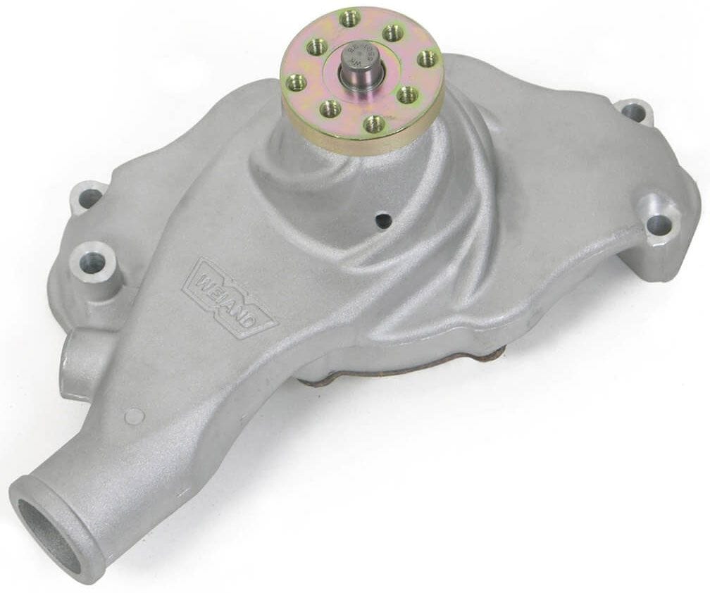 WEIAND With "Twisted Snout" design, Short , Satin Finish Weiand Weiand BB Chev Action+Plus Water Pump WM9212 SR
