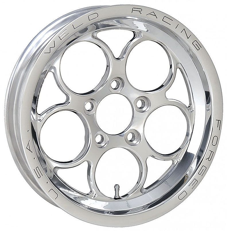 Weld Racing 17" x 4.5" 2.25 B/S Suit 5 x 4.75 B/C Weld Racing Magnum Pro Drag Front Runner 1-Piece - Polished WE786P-1704274 SR