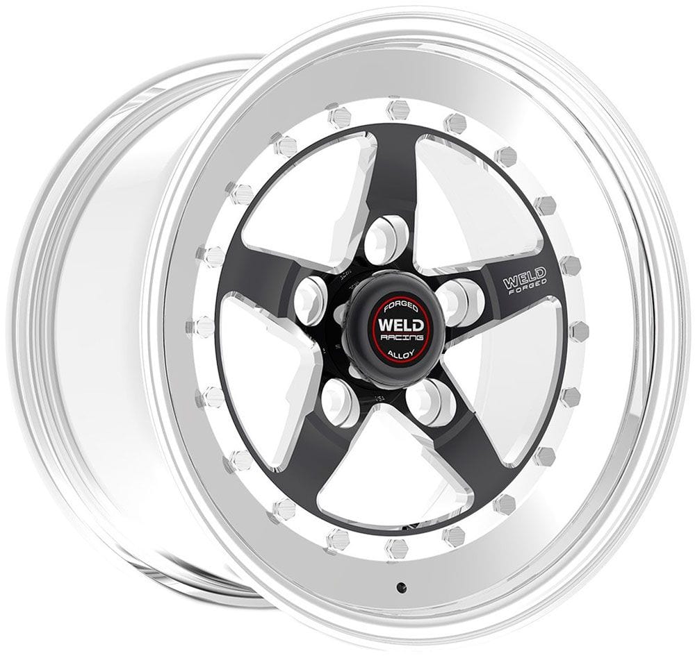 WELD WeldStar RT 15" x 4" Wheel, Polished with Black Center WeldStar RT 15" x 4" Wheel, Polished with Black Center SR