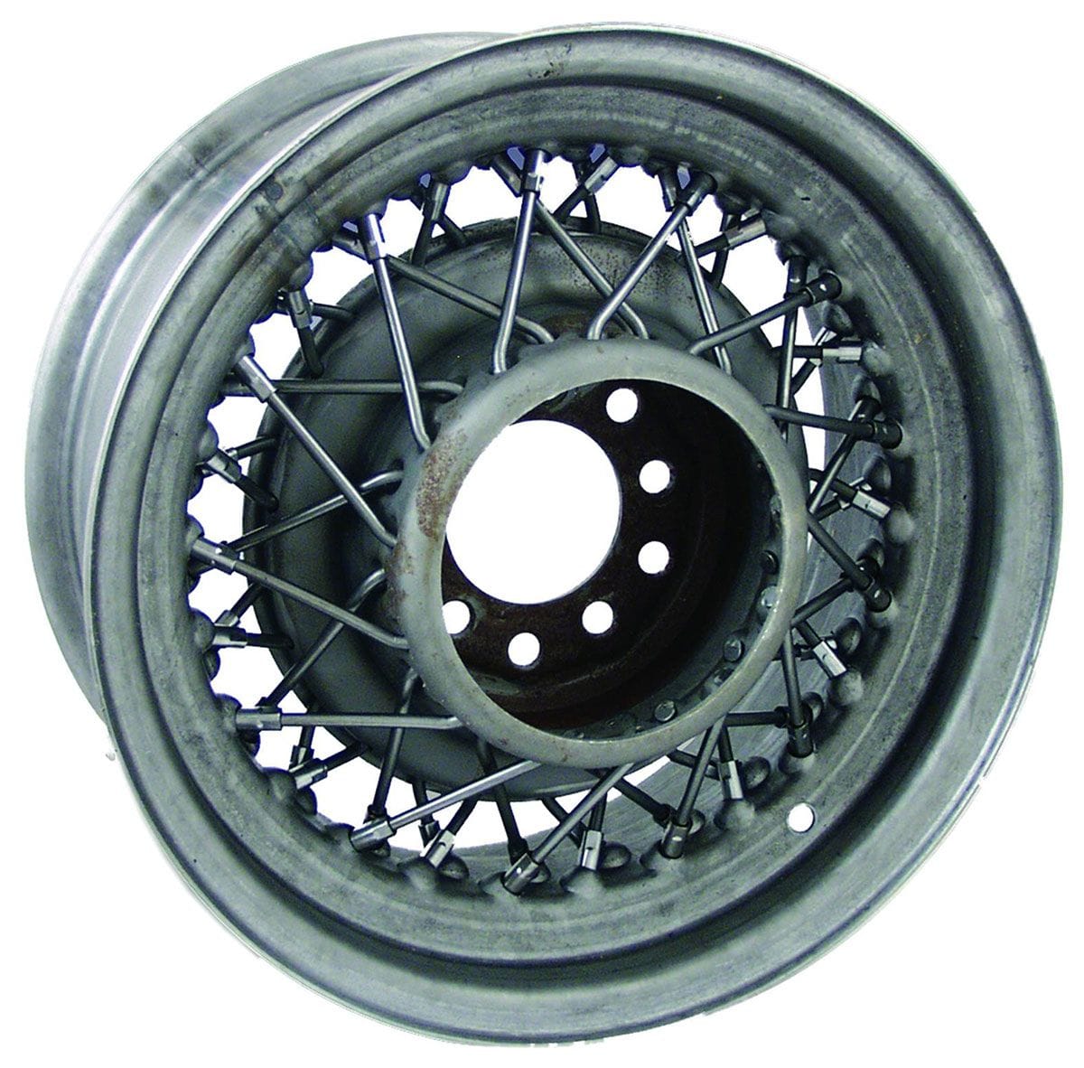 WHEELVINT 4-1/2 & 4-3/4" Bolt Circle With 2" Back Space Wheel Vintiques Bare Street Rod Wire Rim 15 x 5" WV72-551202 SR