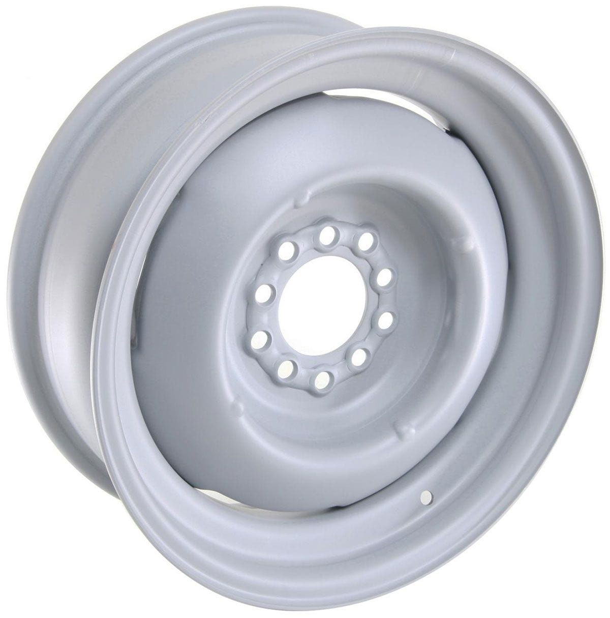 WHEELVINT 4-1/2 & 4-3/4" Bolt Circle With 3-3/4" Back Space Wheel Vintiques Gennie Steel Rim 16 x 6" - Grey Primer Finish WV14-6612334 SR