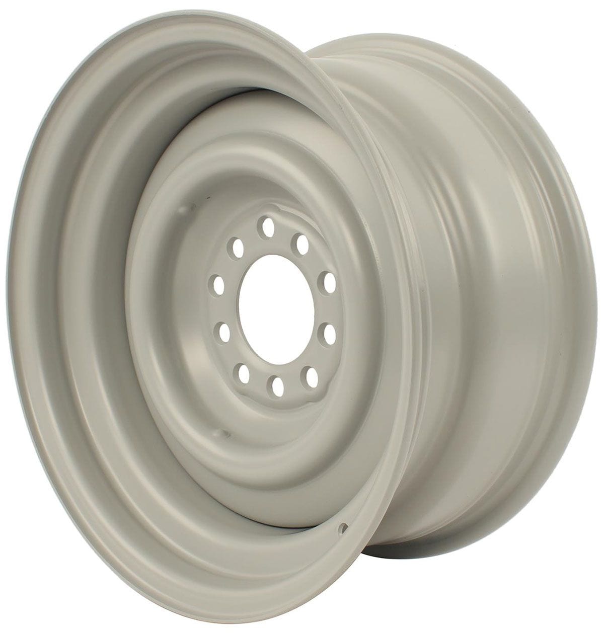 WHEELVINT 4-1/2 & 4-3/4" Bolt Circle With 3-5/8" Back Space Wheel Vintiques Smoothie Steel Rim 15 x 6" - Grey Primer Finish WV12-5612358 SR