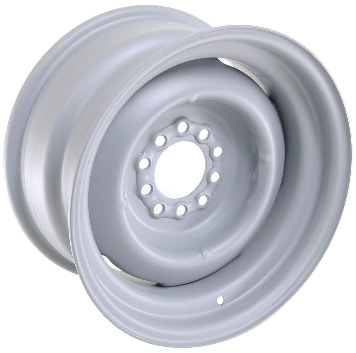 WHEELVINT 4-1/2 & 4-3/4" Bolt Circle With 4" Back Space Wheel Vintiques Gennie Steel Rim 15 x 8" - Grey Primer Finish WV14-581204 SR