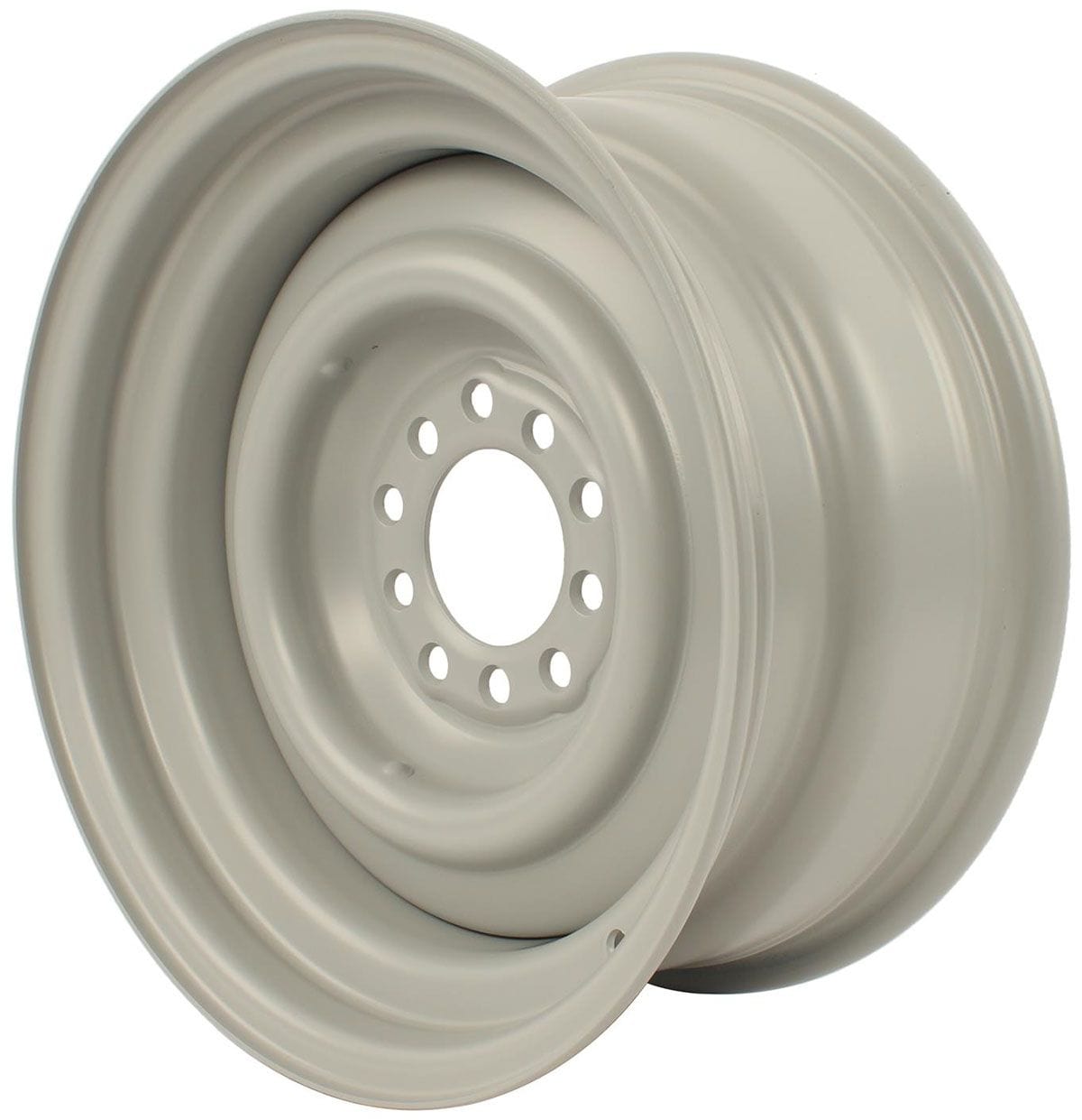 WHEELVINT 4-1/2 & 4-3/4" Bolt Circle With 4" Back Space Wheel Vintiques Smoothie Steel Rim 15 x 7" - Grey Primer Finish WV12-571204 SR