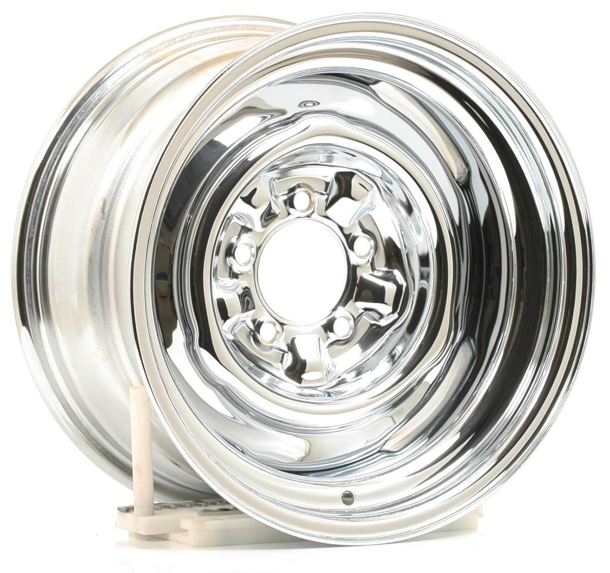 WHEELVINT 4-1/2" Bolt Circle With 4-1/4" Back Space Wheel Vintiques Chrome O.E Ford Rim - Chev Style 15 x 8" WV64-5812044 SR