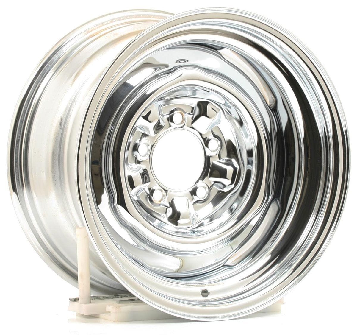 WHEELVINT 4-3/4" Bolt Circle With 4-1/4" Back Space Wheel Vintiques Chrome O.E Ford Rim - Chev Style 15 x 8" WV64-5834044 SR