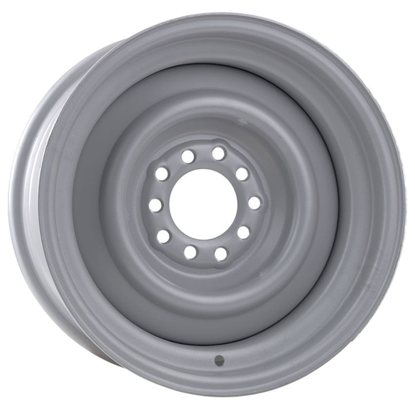 WHEELVINT & 5-1/2" Bolt Circle With 3" Back Space Wheel Vintiques Smoothie Steel Rim 15 x 5" - Grey Primer Finish WV12-550503 SR