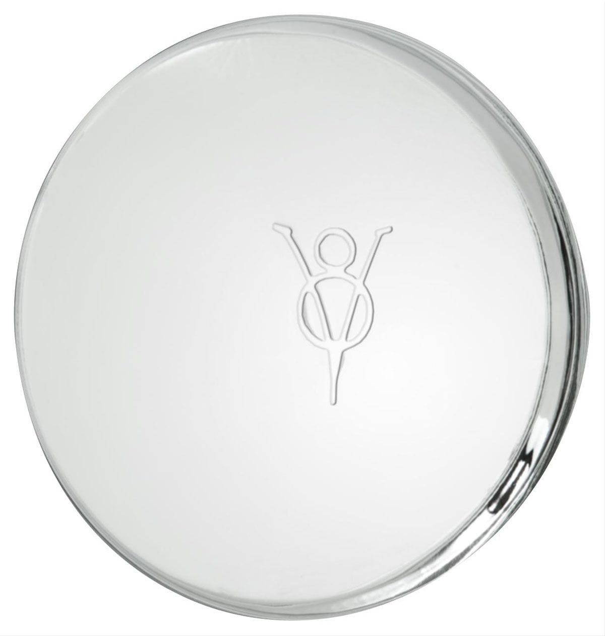 WHEELVINT Smooth Finish With V8 Logo Wheel Vintiques Chrome V8 Baby Moon Cap WV2029 SR